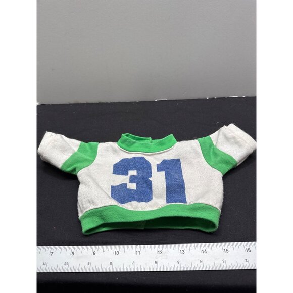 Cabbage Patch Kids Doll Sweater Green & White With Blue "31" - Picture 1 of 4